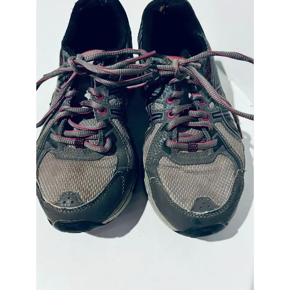 ASIC Running Shoes.  Size 8, Gray and Purple